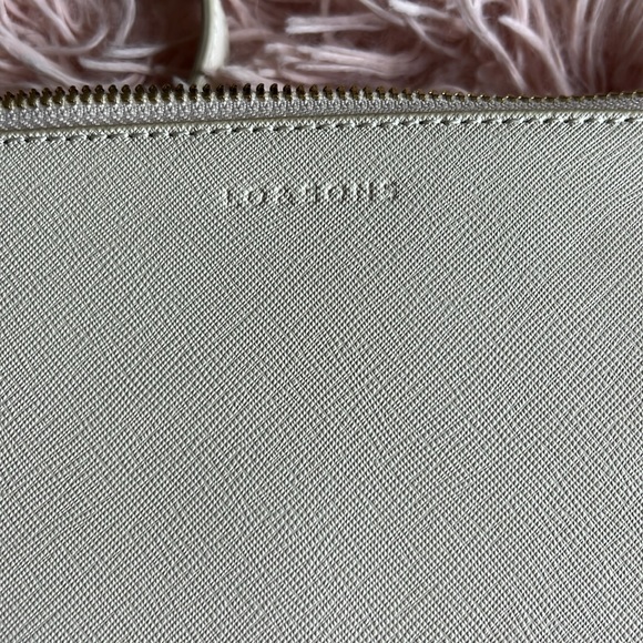 Lo & Sons Waverley 2 Large Saffiano Leather Convertible Bag Ivory/Gold/Camel - Picture 5 of 9